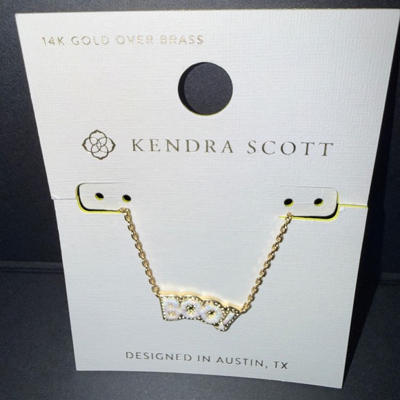 Kendra Scott Jewelry - Kendra Scott Necklace Women Gold BOO! New Halloween Iridescent Pendant